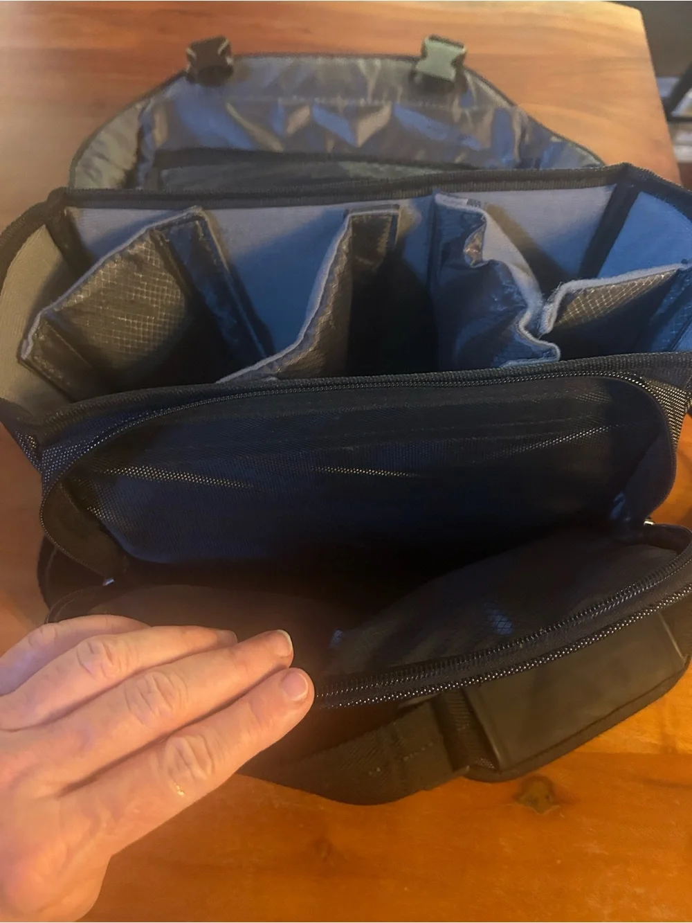 Nikon Black and Gray Padded Camera Messenger Bag